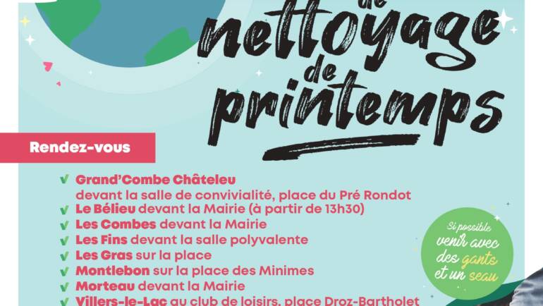 Nettoyage de printemps