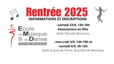 Inscriptions rentrée 2025 (ASSOCONNECT ET FORMULAIRE PAPIER)