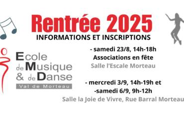 Inscriptions rentrée 2025 (ASSOCONNECT ET FORMULAIRE PAPIER)